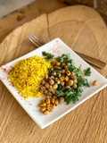Curry de Garbanzos con Arroz Basmati