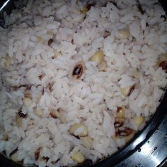 A picture of Rice and beans.