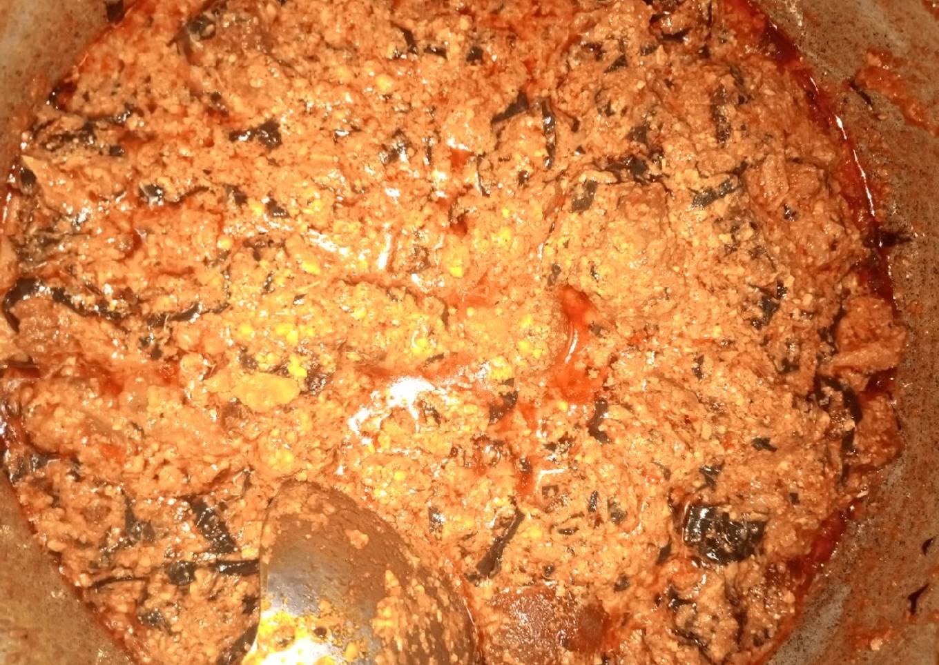 Egusi groundnut soup