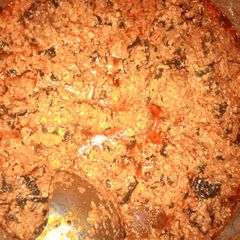 A picture of Egusi groundnut soup.