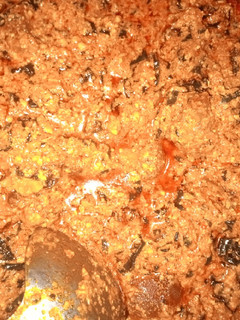 A picture of Egusi groundnut soup.