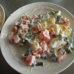 A picture of Russian salad.