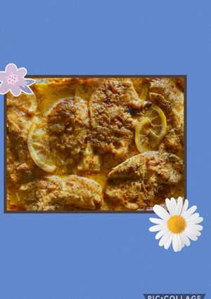 A picture of Baked lemon butter Fish.
