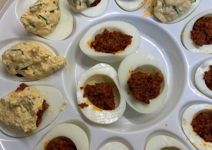 Steps to Make Any-night-of-the-week Chorizo Deviled Eggs