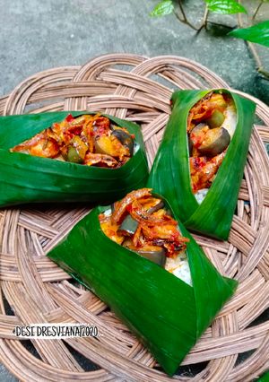 Foto resep Sego Kucing Ala Angkringan (nasi kucing sambal teri terong)