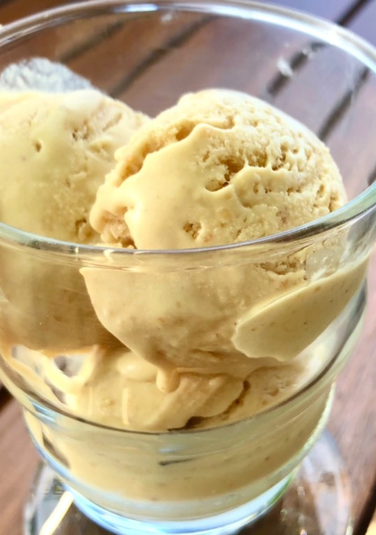 Una foto de Helado de turrón en Thermomix