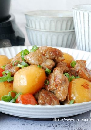 馬鈴薯燒雞_一鍋到底20分鐘 的食譜成品照片