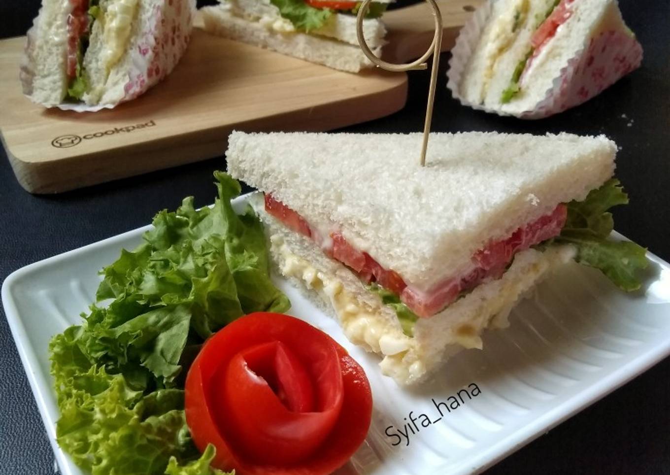Sandwich Telur Sayuran
