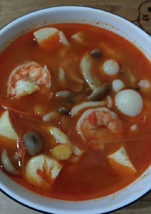 Foto resep Sup jamur asam pedas