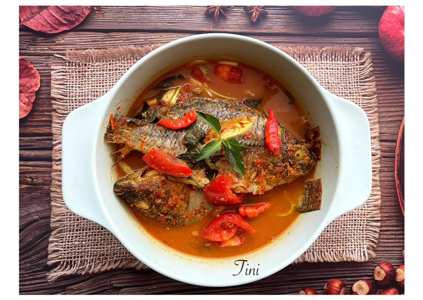 Ikan Mujair Asam Pedas tanpa digoreng