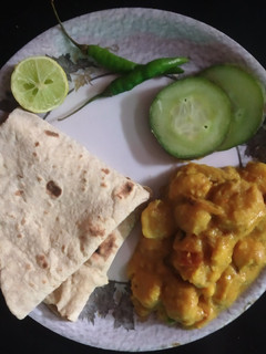 A picture of Taro Root Curry Arbi.