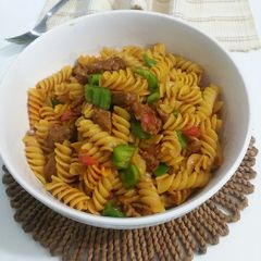 Fusilli pasta A picture of Fusilli pasta.