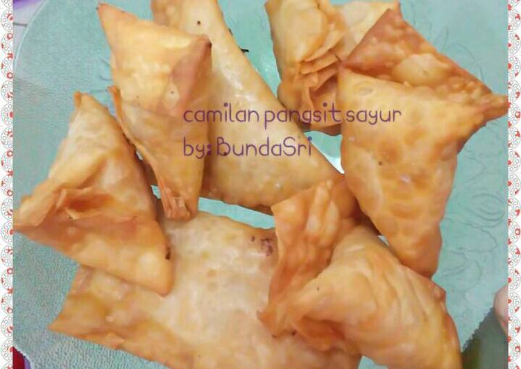 Camilan Pangsit Sayur