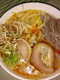 Delicious Bún Bò with Pork Trotters