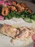 Spigola in crosta di sale di marsala e olio evo aromatizzato alle arance di Sicilia