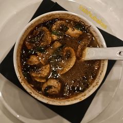 A picture of Oyster Mushroom and Silken Tofu Soup.