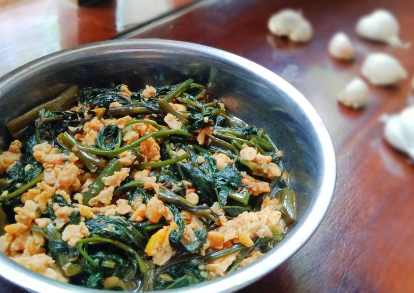 Tumis Kangkung Tempe