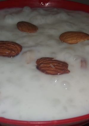 A picture of Sabudana kheer.