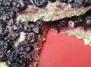 Una foto de Budín de almendras
