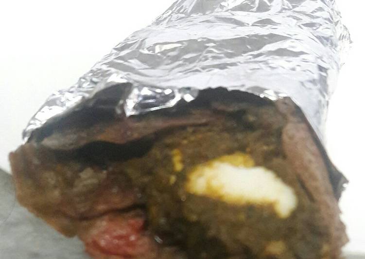 Bajra palak paneer wrap