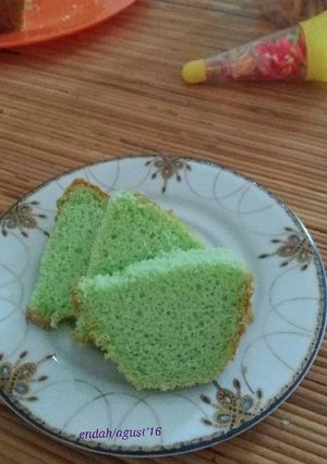 Foto resep Chiffon pandan tepung beras (mudah praktis n cepet)