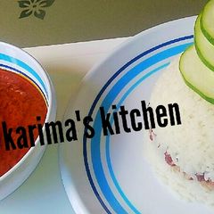 A picture of Rice and stew.