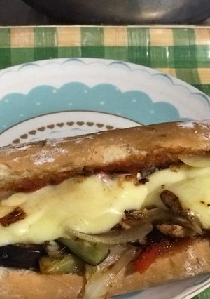Una foto de Sándwich vegetariano