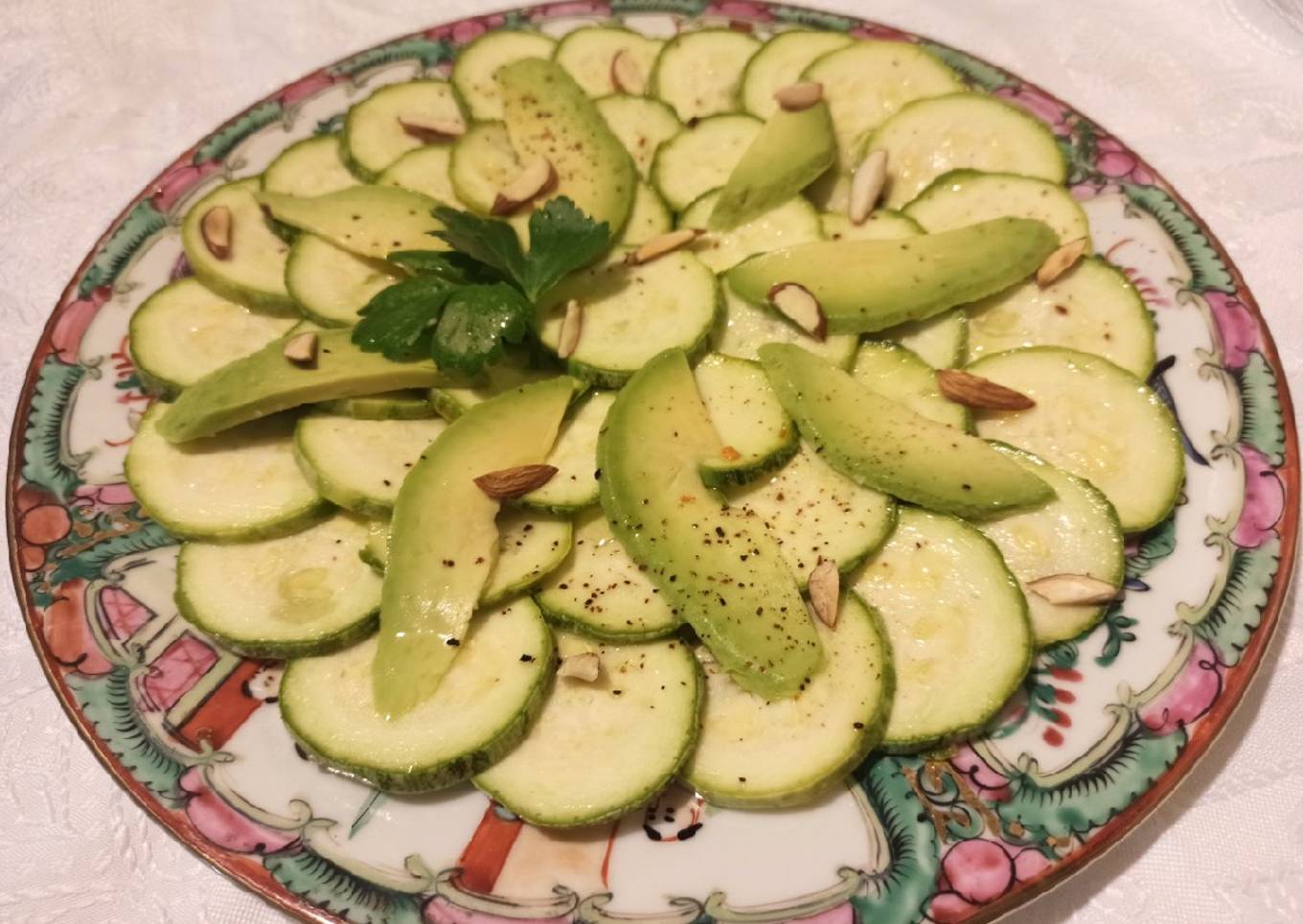 Carpaccio de zucchini