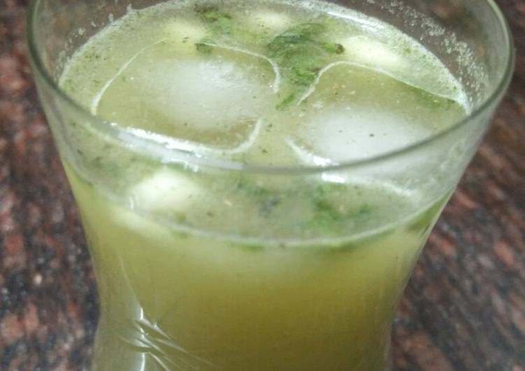 Simple Way to Make Ultimate Raw mango and mint cooler