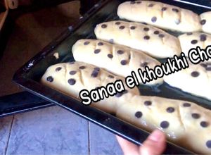 صورة لوصفة بريوش بالشوكولاتة بدون حليب او بيض على طريقة سناء الخوخي
