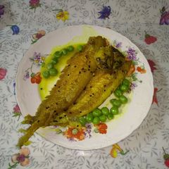 A picture of Pabda curry(sea fish).