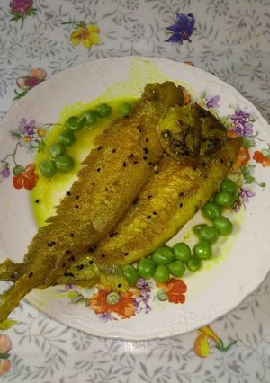 A picture of Pabda curry(sea fish).