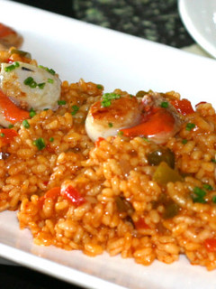 Una foto de Arroz con Zamburiñas y verdura