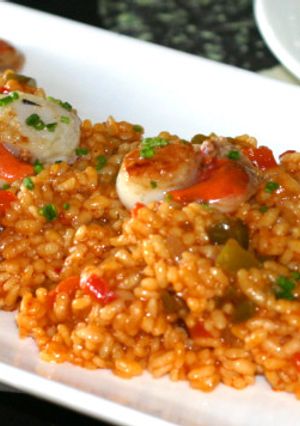 Una foto de Arroz con Zamburiñas y verdura