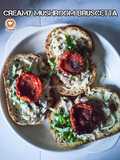Creamy Mushroom Bruscetta