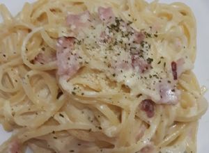 Foto resep Spagheti Carbonara with Smoked Ham