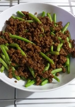 Foto resep Masak simple d sela2 kerusuhan pagi😋 Buncis szechuan