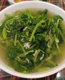 Rau cải ngọt nấu tép khô