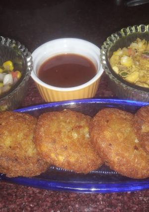 A picture of Aloo tikki.
