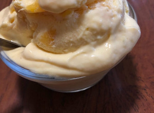 Una foto de Nieve de Yogurt de Mango