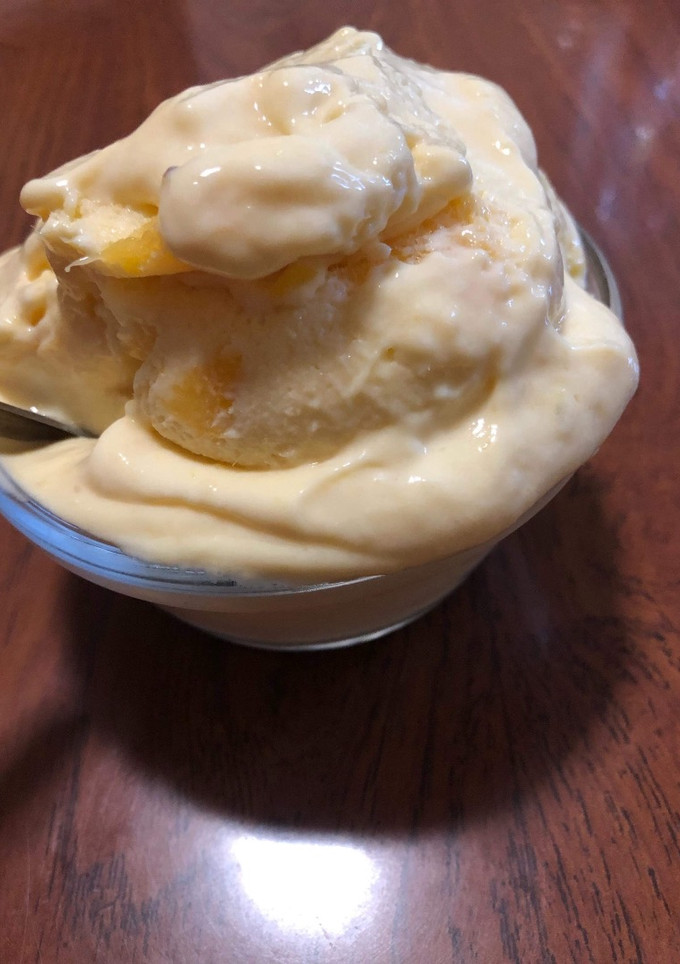 Una foto de Nieve de Yogurt de Mango