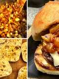 Wagyu Beef Sliders with Onion and Pear Chutney and Brie Cheese