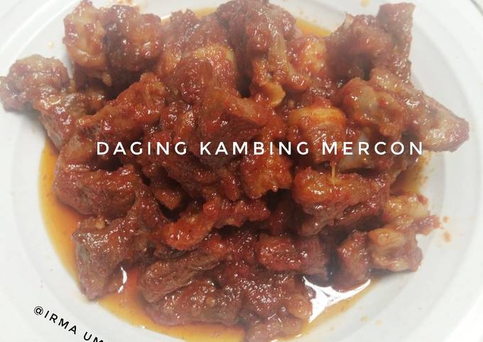 Resep Daging kambing mercon Anti Gagal