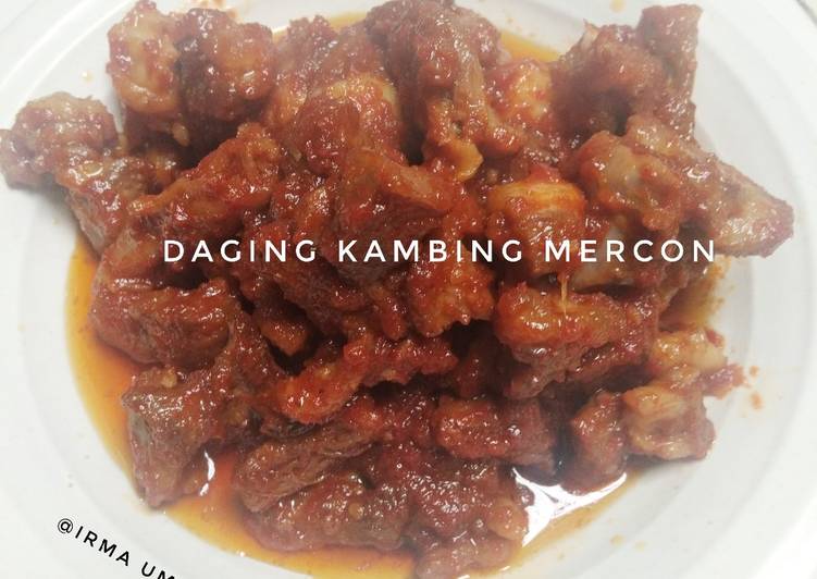 Daging kambing mercon