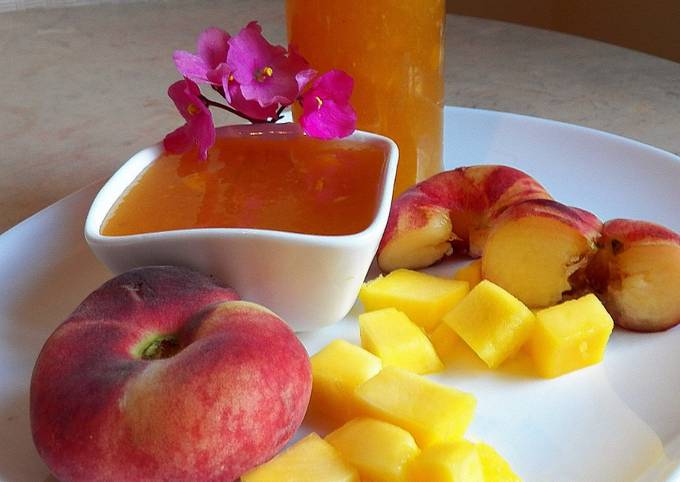 Варенье из персиков и манго