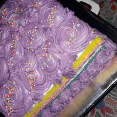 รูปของ Rainbow cake kukus