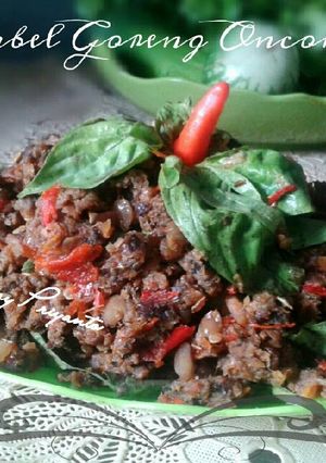 Foto resep Sambal goreng oncom kemangi
