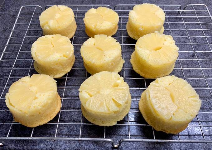 Step-by-Step Guide to Prepare Quick Free-from Pineapple Upside-down cakes #baking