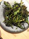 Roasted purple sprouting broccoli