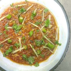 A picture of Restaurent Style Anda Daal Fry.